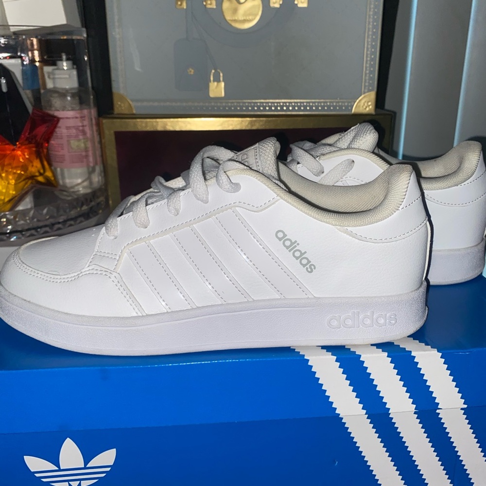 Adidas white sneakers